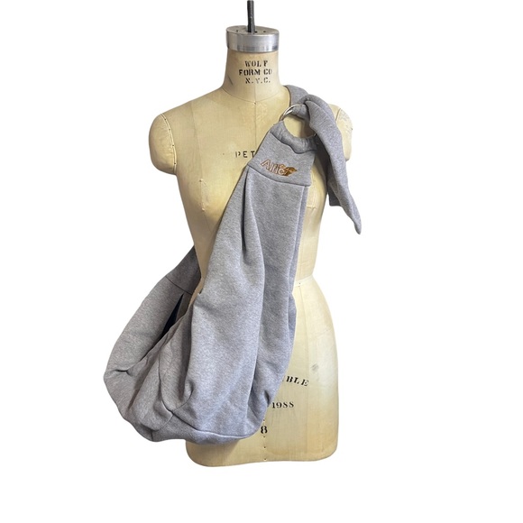 Alfie grey sweatshirt dog sling carrier